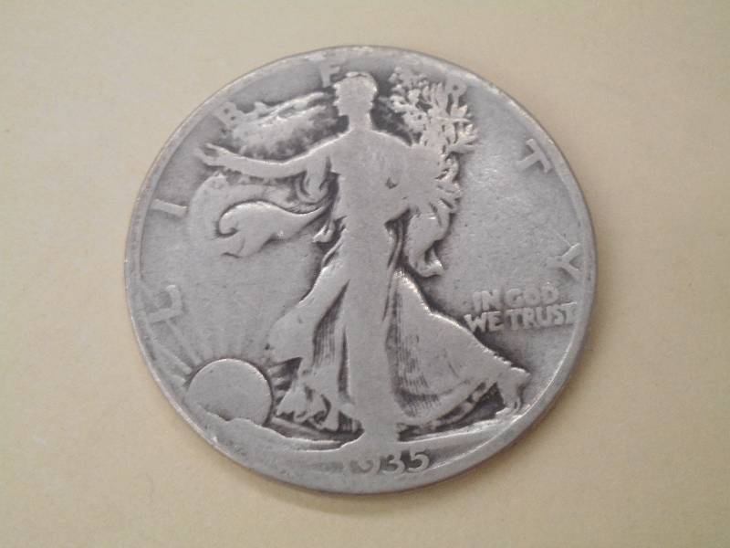 1935 Walking Liberty Half Dollar, 9...