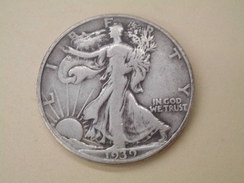 1939 Walking Liberty Half Dollar, 9...