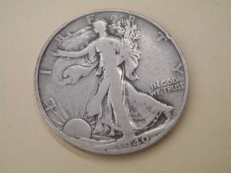 1940 Walking Liberty Half Dollar, 9...
