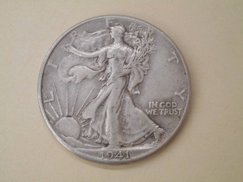 1941 Walking Liberty Half Dollar, 9...