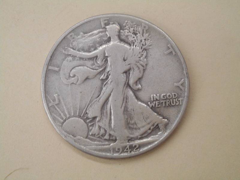 1942 Walking Liberty Half Dollar, 9...