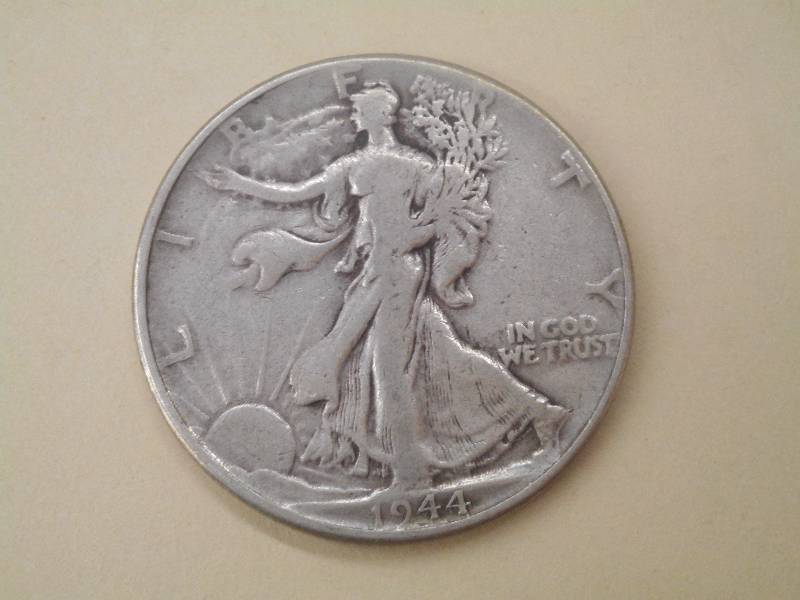 1944 Walking Liberty Half Dollar, 9...