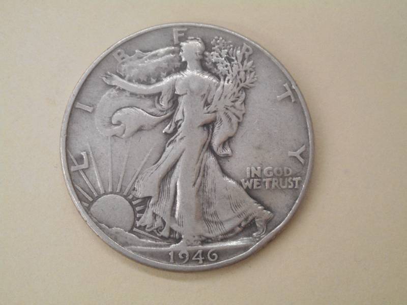 1946 Walking Liberty Half Dollar, 9...