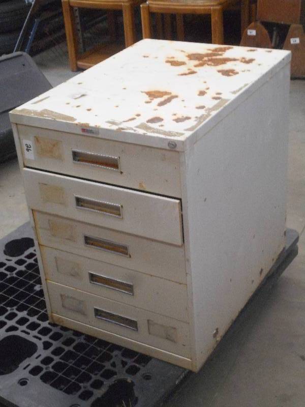 5-Drawer Steel Cabinet ...