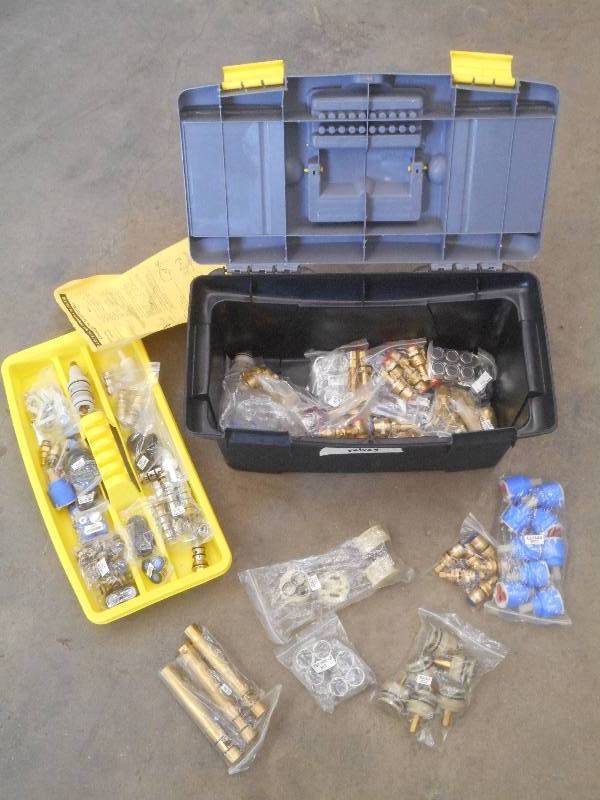 Plastic Toolbox Of Assorted Shower...