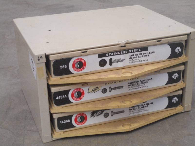 3-Drawer Hardware Organizer Full Of...
