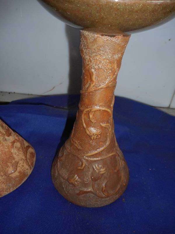 CLAY CANDLE HOLDERS