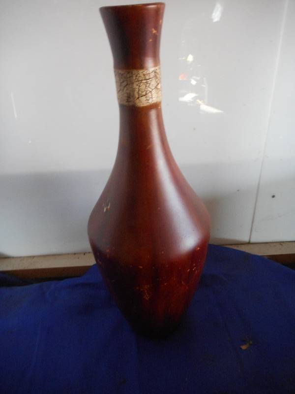 VINTAGE WOODEN BOTTLE