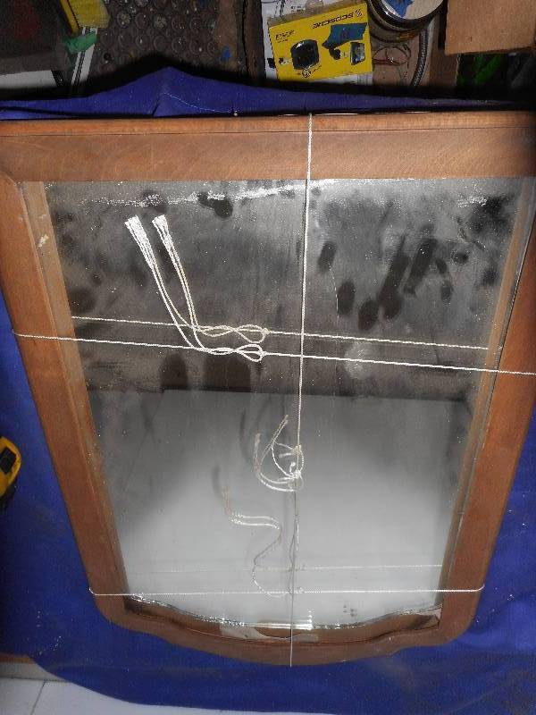 ANTIQUE FRAMED MIRROR