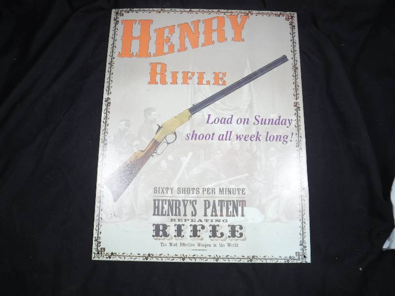 lot 49 image: Henrys Repeating Arms Company Sign