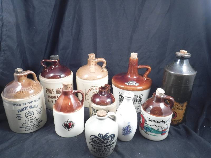lot 52 image: Vintage Liquor Jugs