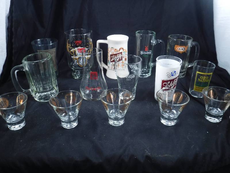 lot 54 image: Vintage BeerPop GlassesMugs