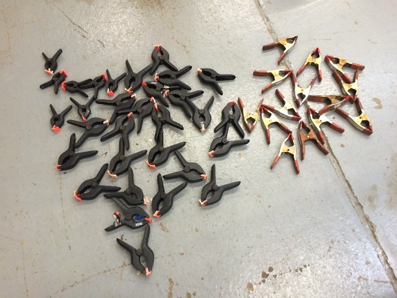 lot 15 image: Assorted Clamps  3 sizes   lot of approx. 47