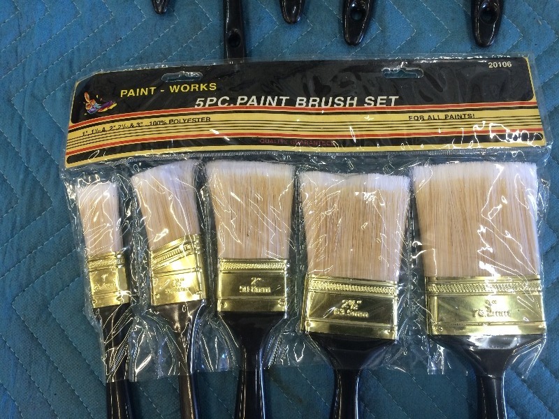 lot 74 image: 5 piece Paint Brush Set  various sizes   NEW  lot of 2 sets