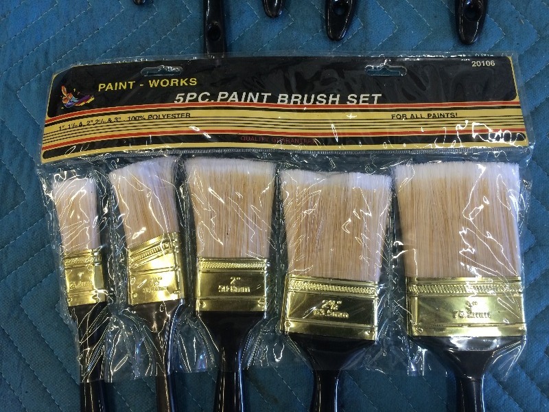 lot 75 image: 5 piece Paint Brush Set  various sizes   NEW  lot of 2 sets