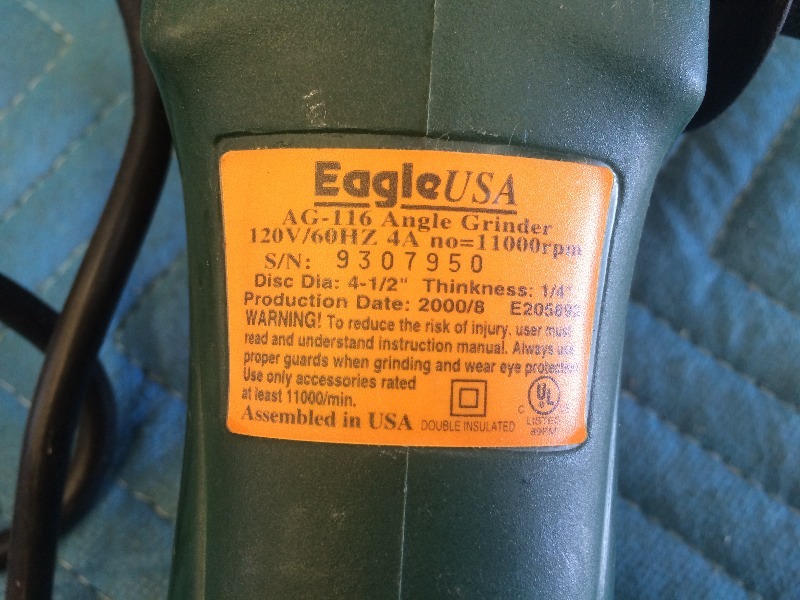 lot 78 image: Angle Grinder wdisc   Lightly used if at all  Works