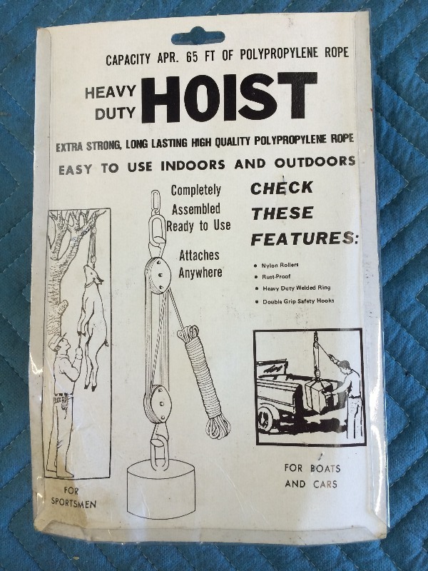lot 104 image: Hoist  - great for lifting  hanging deer    NEW
