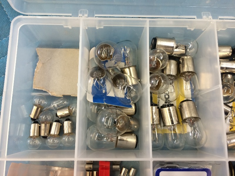 lot 144 image: Assorted Boat & Trailer Components  parts   organizer    all new