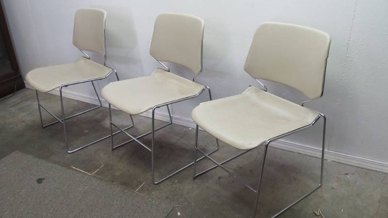 Mid Century Krueger Matrix Stackable Chairs