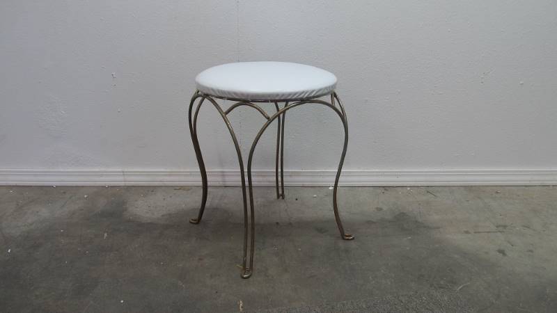 Vintage Brass Vanity Stool