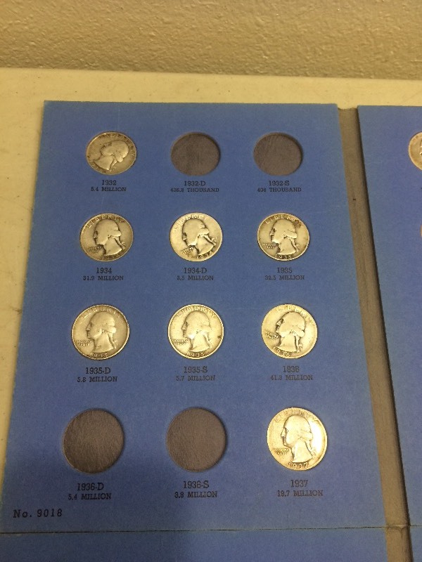 Collection of Silver Washington Head Quarters