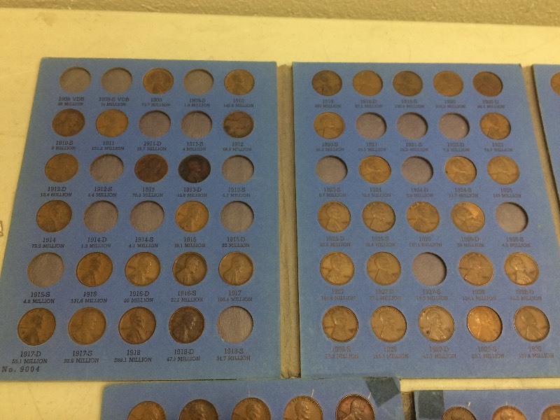 Collection of Wheat Pennies  Some Indian Head