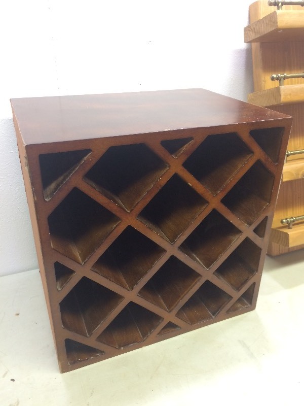 Pair of Solid Wood Wine Racks