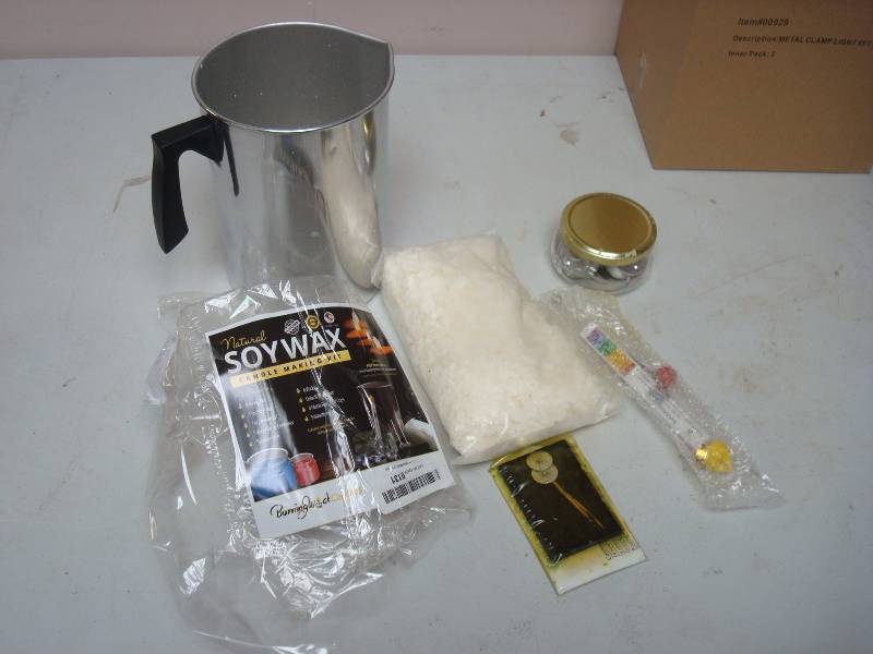 lot 8 image: Wax Candle Kit, Opened, Looks Unused