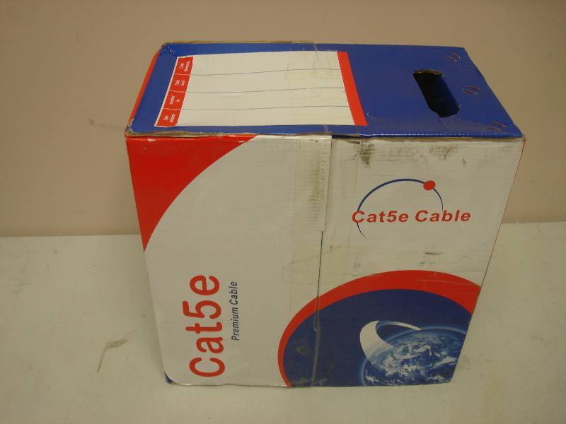 lot 20 image: Box Of 1000ft Cat5e Cable CCA Wire 4 Pair UTP
