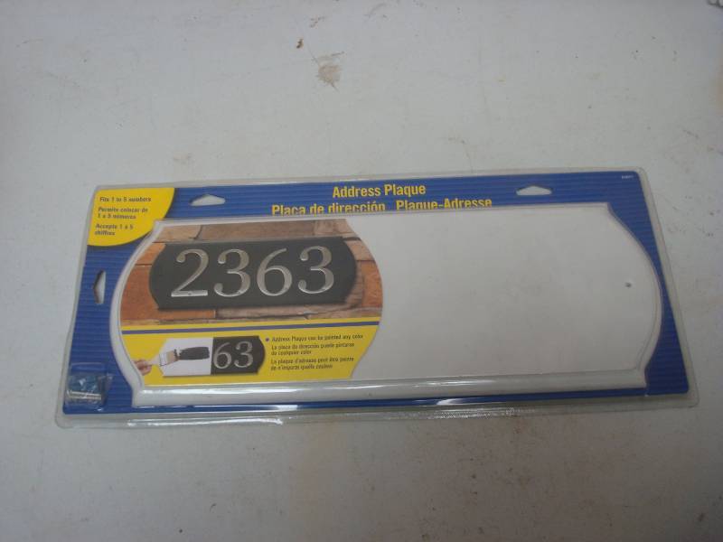 lot 28 image: New Address Plaque