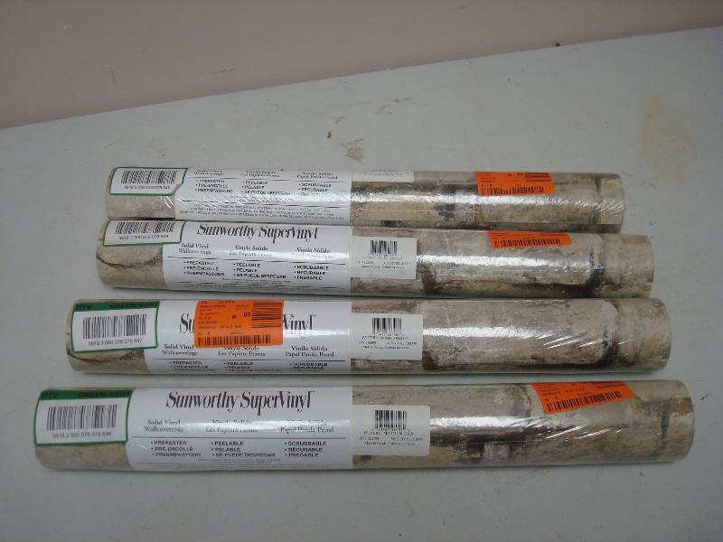lot 36 image: 4 Rolls Of Vinyl Wall Coverings