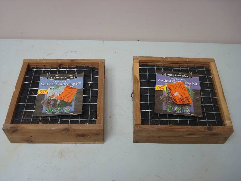 lot 39 image: Pair Of Vertical Gardening Kits, Unused, Some Dust, Dirt