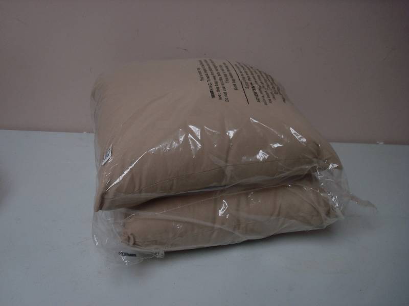 lot 48 image: Pair Of Pillows, Unused, Brownstone