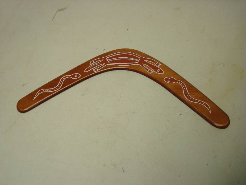 lot 62 image: Wood Boomerang, More For Decor