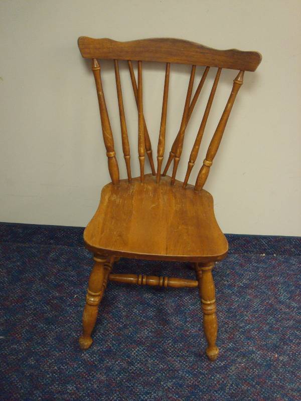 lot 89 image: Wood Chair, Used, Some Wear