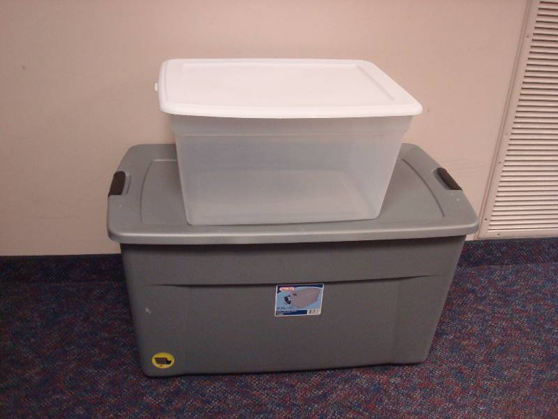lot 91 image: Pair Of Storage Bins