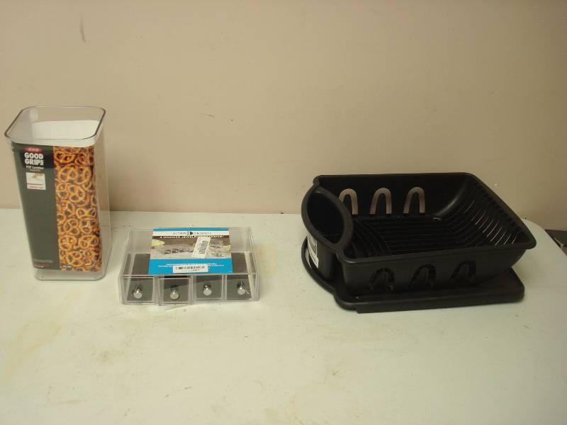 Lot Of Different Items, Dish Drying Rack, Items Have Some Minor Damage