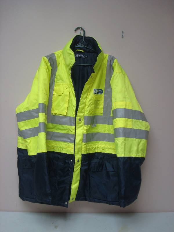 lot 111 image: Neon Reflective Jacket, Used, Shows Wear, Marks, Size XL