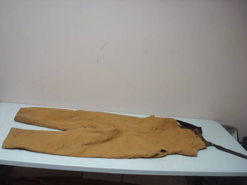 lot 112 image: Pair Of Worker Overalls, Size Wore Off