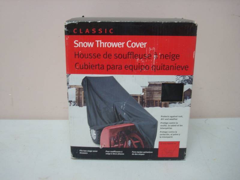 lot 120 image: One Classic Snow Thrower Cover, Unused, Store Shelf Pull. Wear To Box
