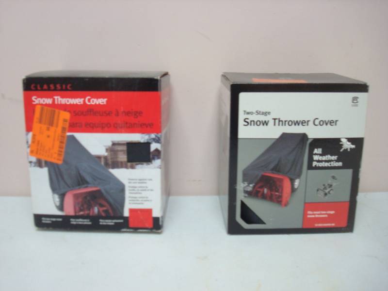 lot 121 image: Two Classic Snow Thrower Covers, Unused, Store Shelf Pull. Wear To Box