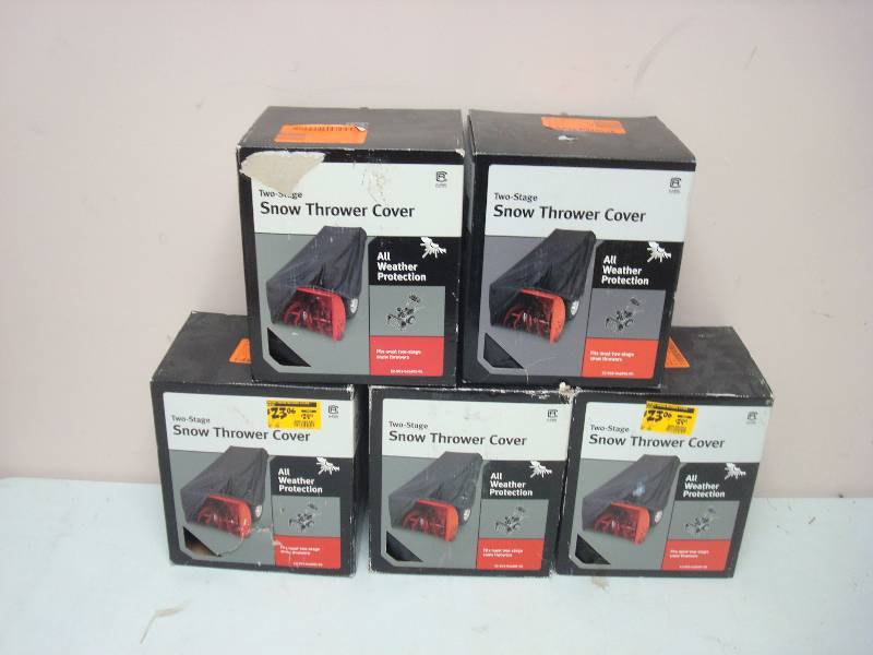 lot 123 image: Lot Of Five Classic Snow Thrower Covers, Unused, Store Shelf Pull. Wear To Box - Two Stage