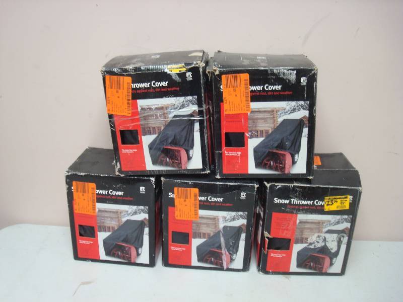 lot 124 image: Lot Of Five Classic Snow Thrower Covers, Unused, Store Shelf Pull. Wear To Box
