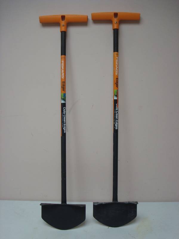 lot 126 image: Pair Of Fiskars Edgers, Store Shelf Pull, Unused, May Show Some Marks