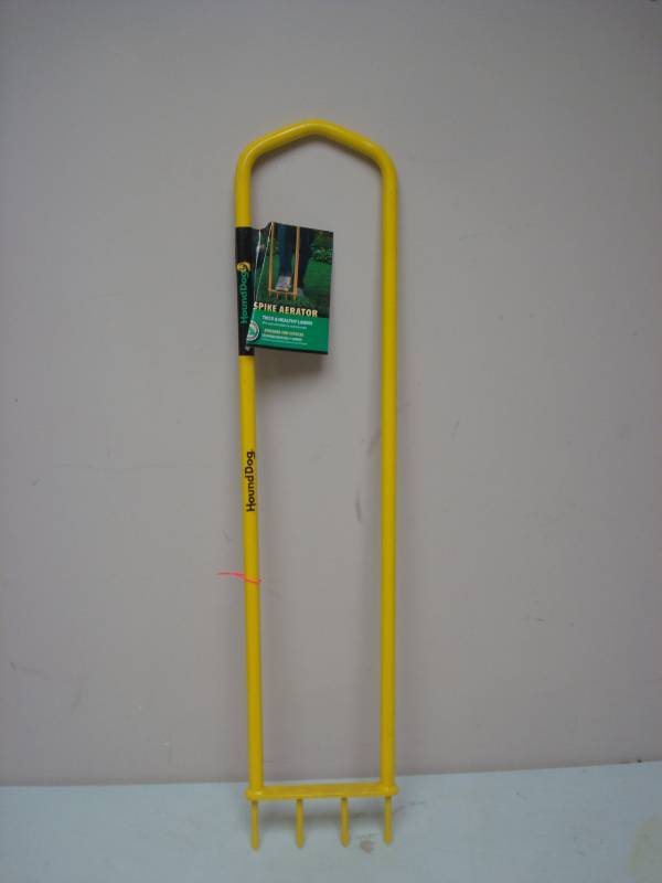lot 145 image: One Hound Dog Spike Aerator Lawn Tool, Unused, Store Return, May Show Minor Wear