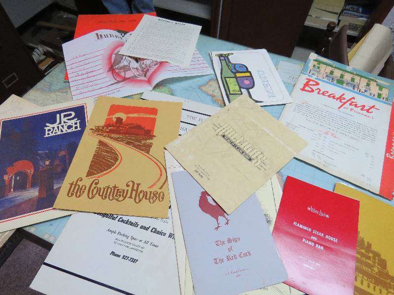 lot 245 image: Vintage Menus