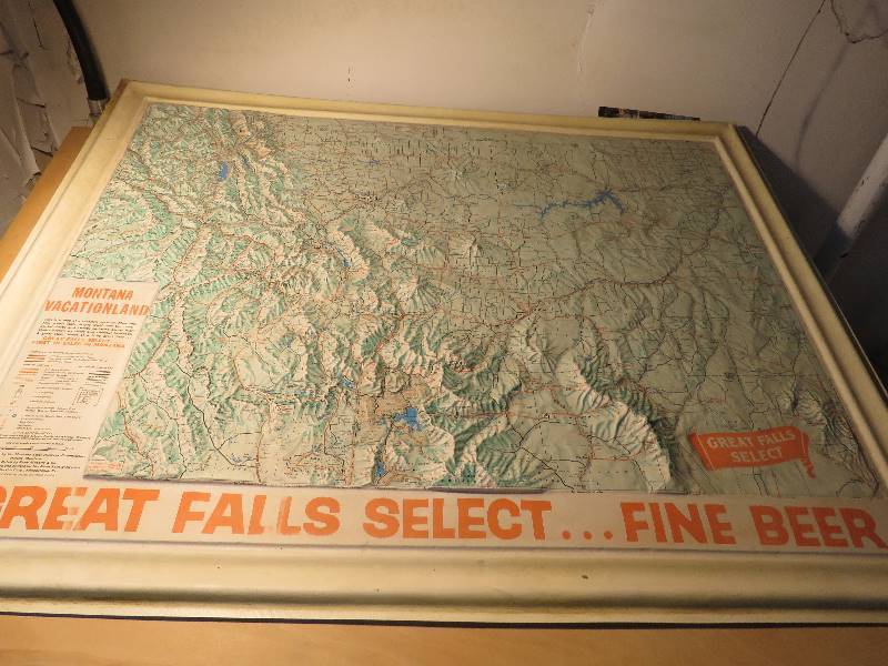 lot 253 image: Vintage map of Montana