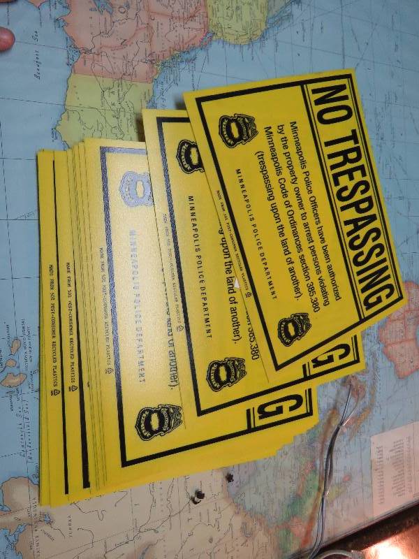lot 258 image: No Trespassing Signs