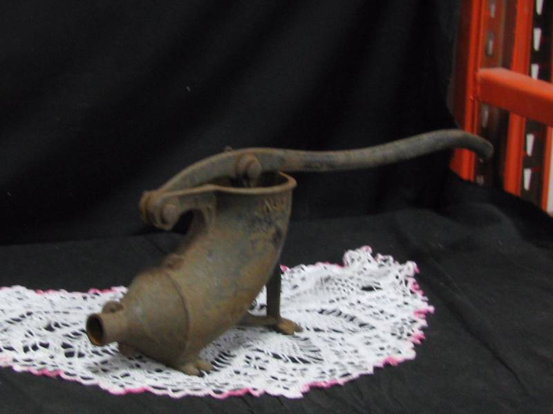 lot 8 image: Cast Iron Sausage Stuffer