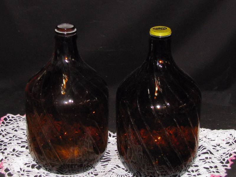 lot 28 image: Brown Glass Cider Bottles